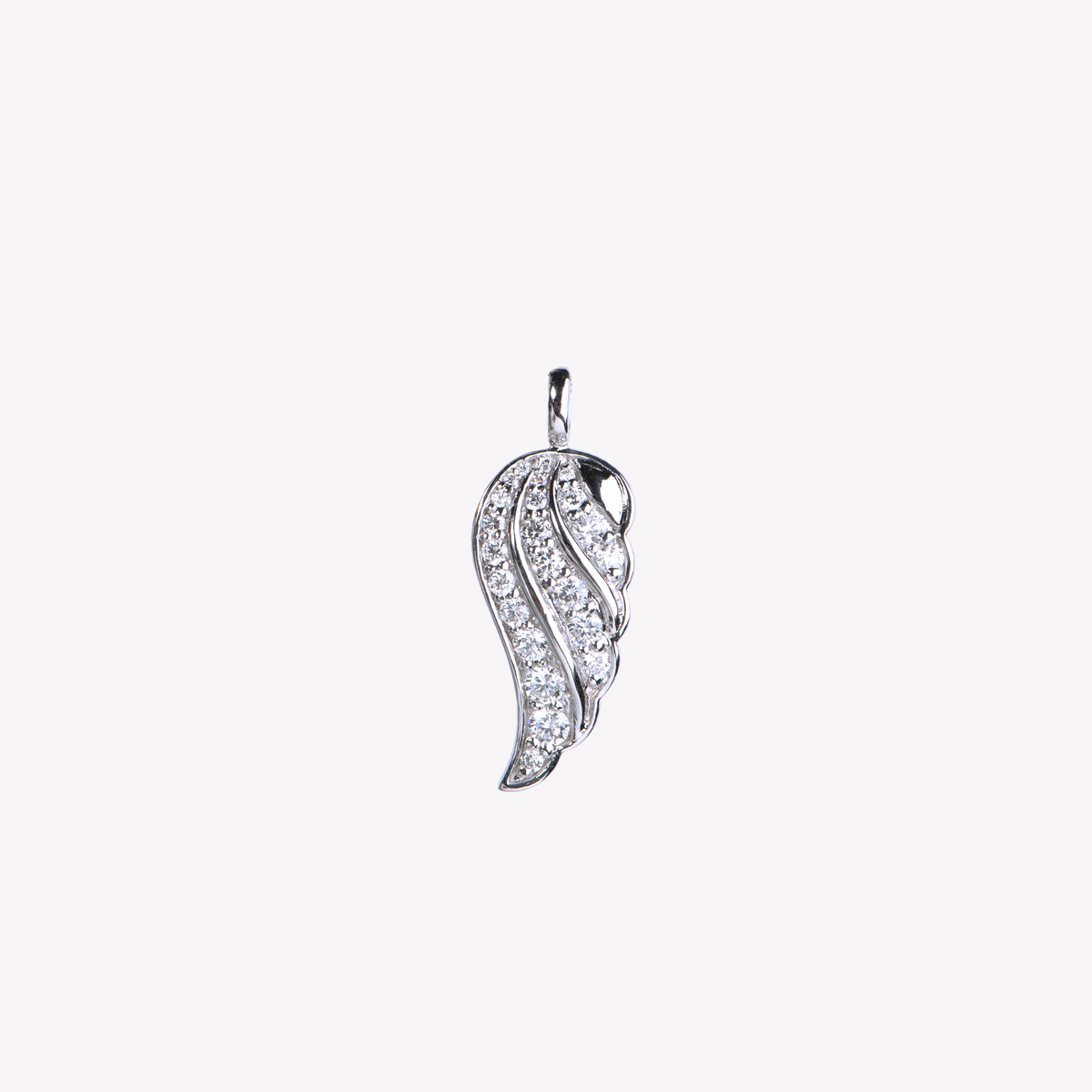 Diamond angel hot sale wing pendant