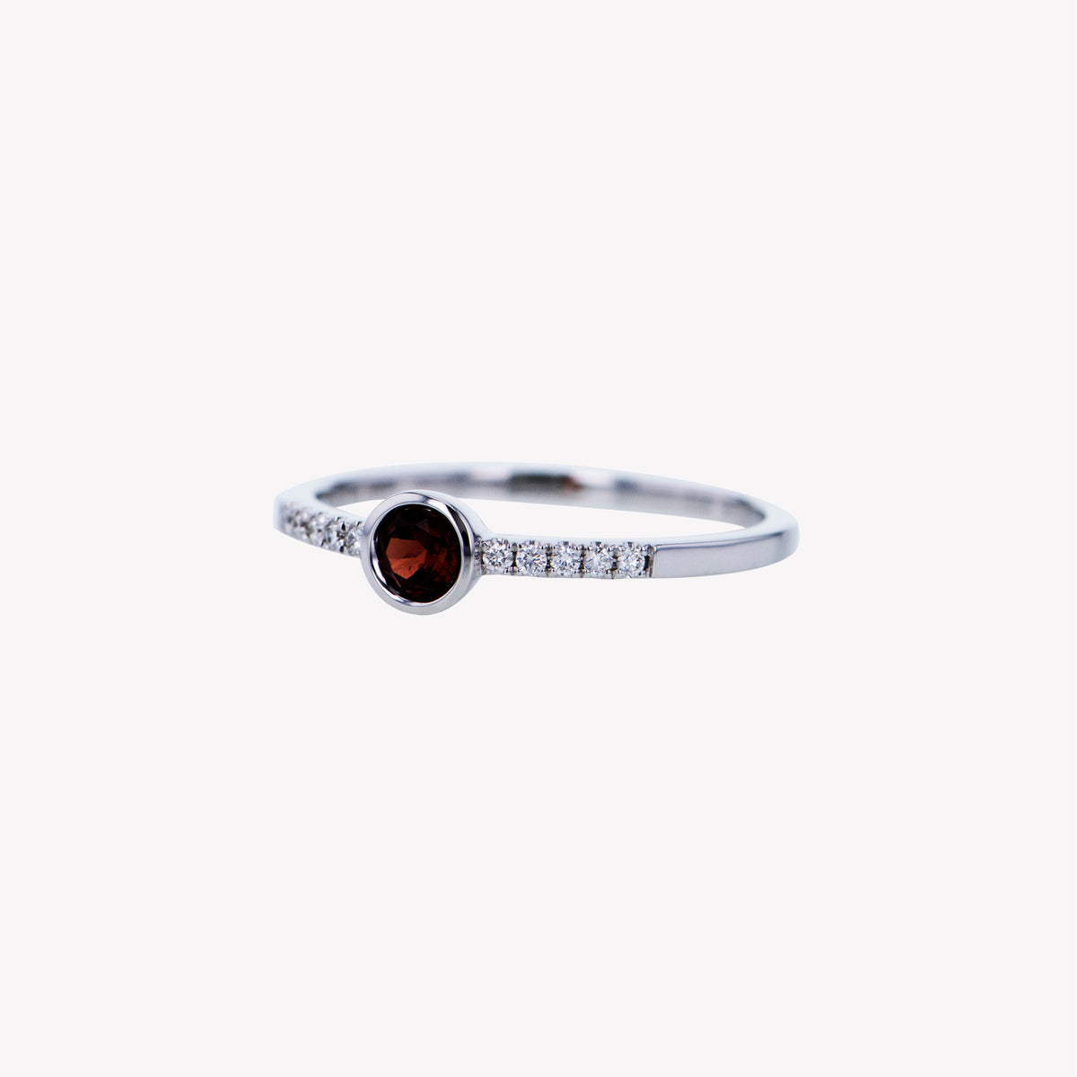 Dainty sales garnet ring