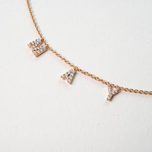 
                  
                    Rose Gold Hope Necklace With Diamonds
                  
                