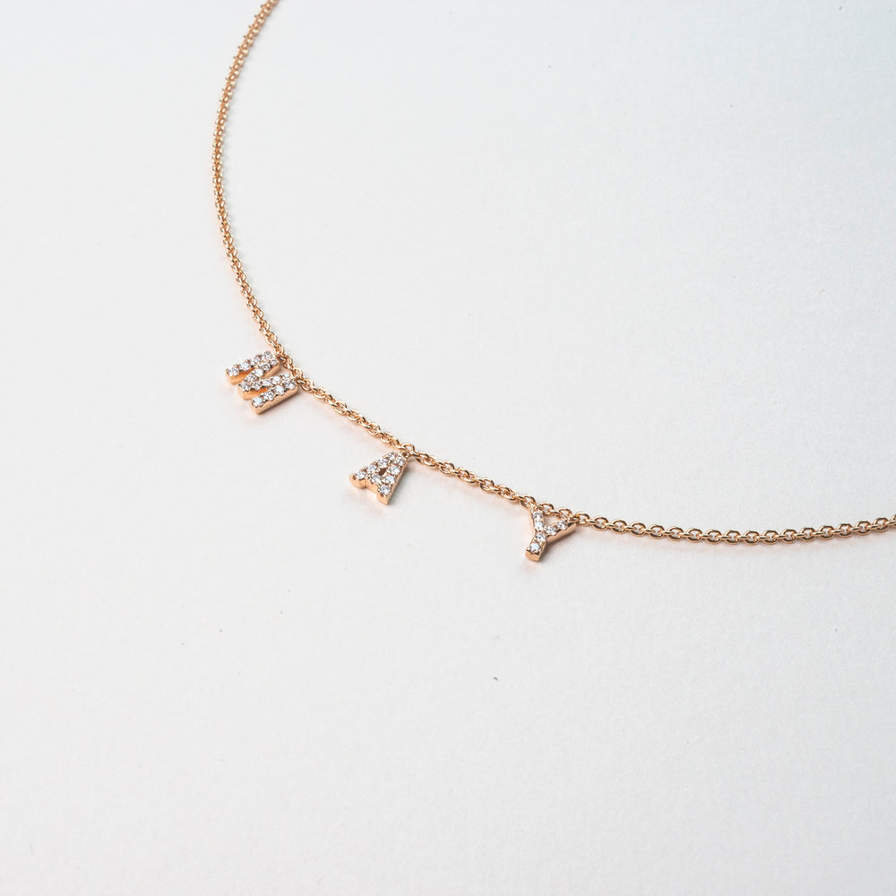 
                  
                    Rose Gold Hope Necklace With Diamonds
                  
                