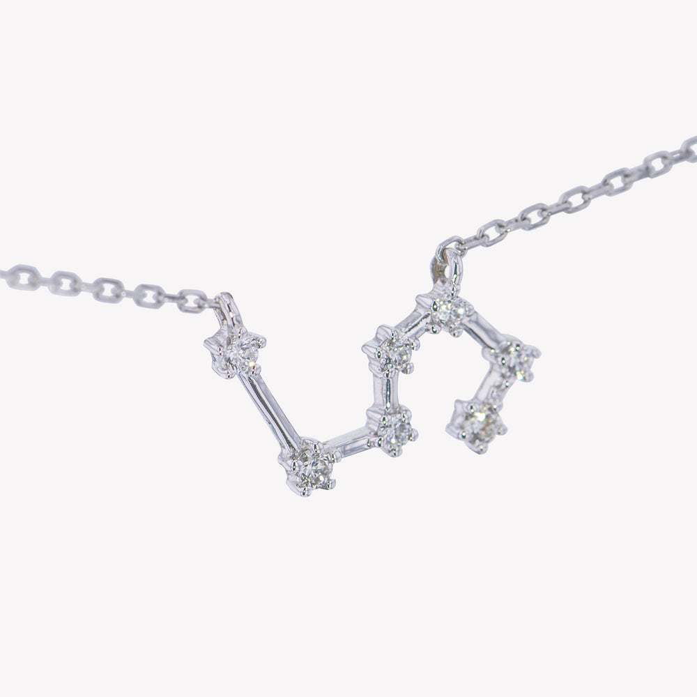 
                  
                    W/G Leo Diamond Pendant With Chain
                  
                