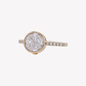 
                  
                    Detachable Rose Gold Round Head with Octa Diamond Band
                  
                
