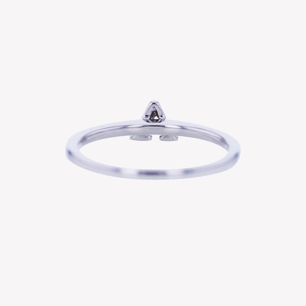 
                  
                    Letter A Diamond Ring in White Gold
                  
                