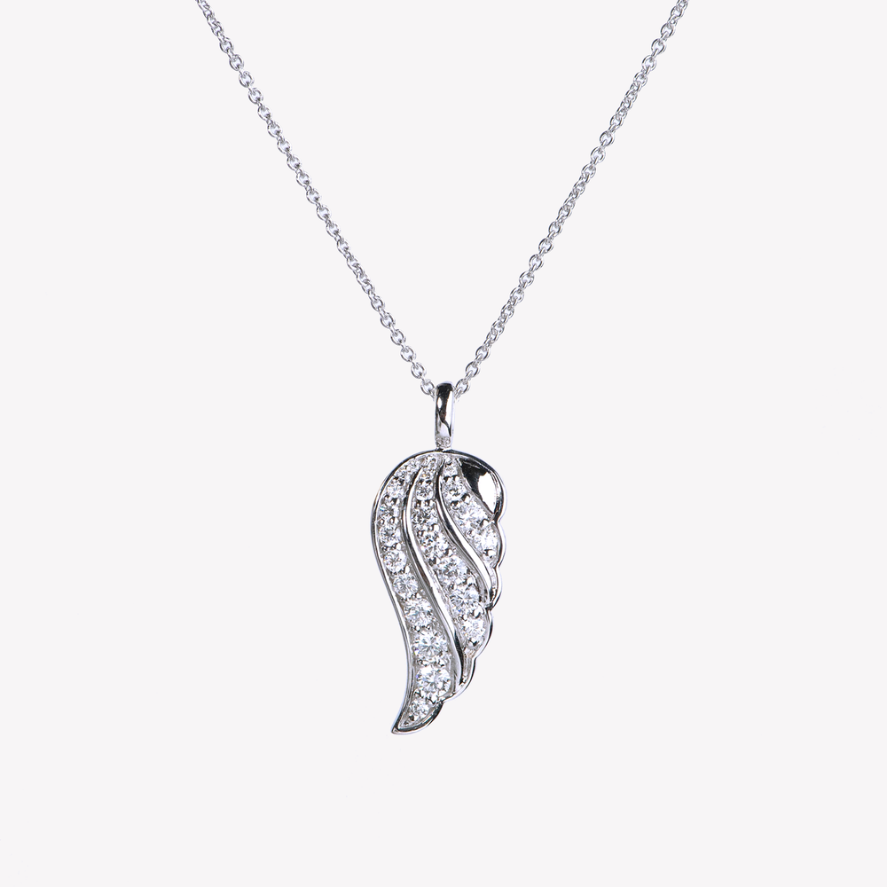 Diamond angel 2025 wing necklace