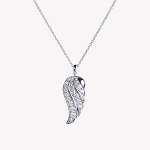 
                  
                    Angel Wings White Gold Necklace With Diamond Wing Pendant
                  
                