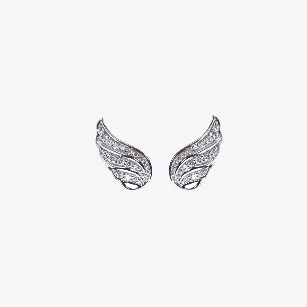 Gold 2025 angel earrings