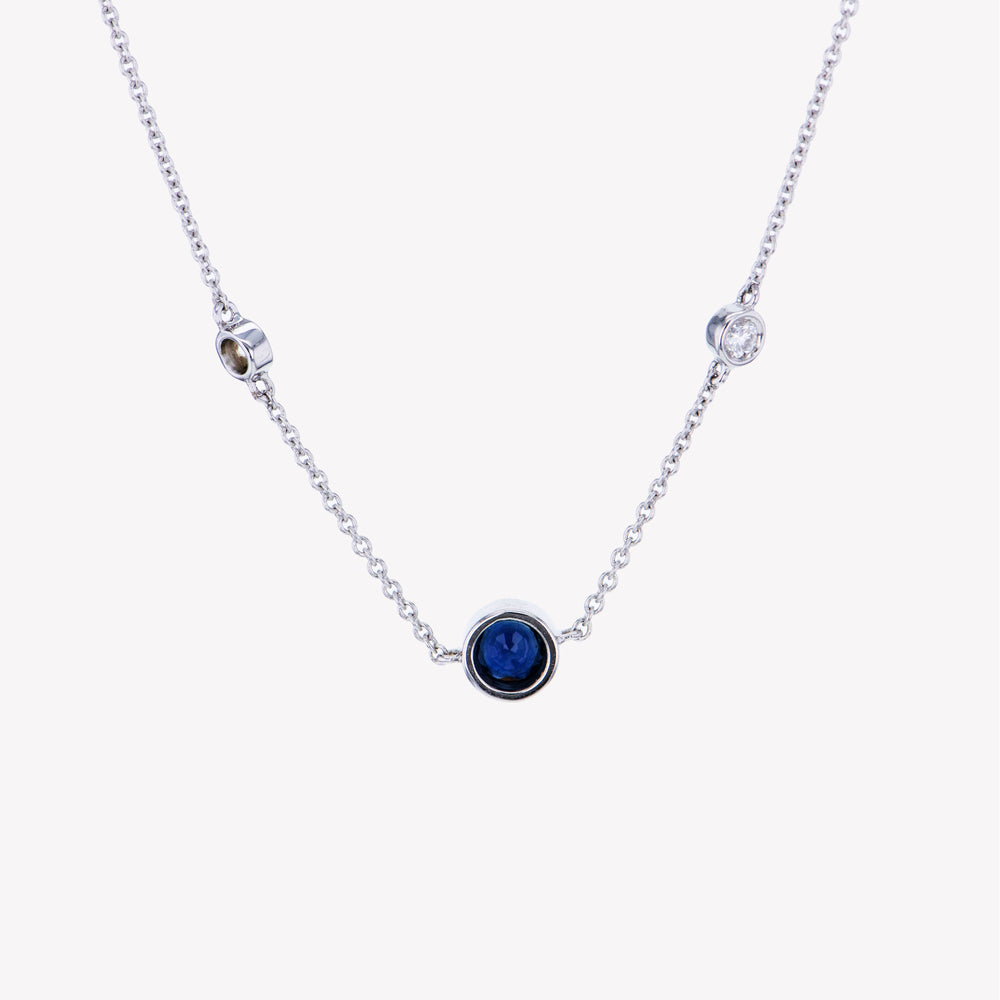 
                  
                    Blue Sapphire Birthstone Necklace
                  
                