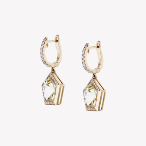 
                  
                    Y/G Yellow Quartz Diamond Earrings
                  
                
