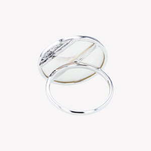 
                  
                    Mother Of Pearl Diamond Ring
                  
                