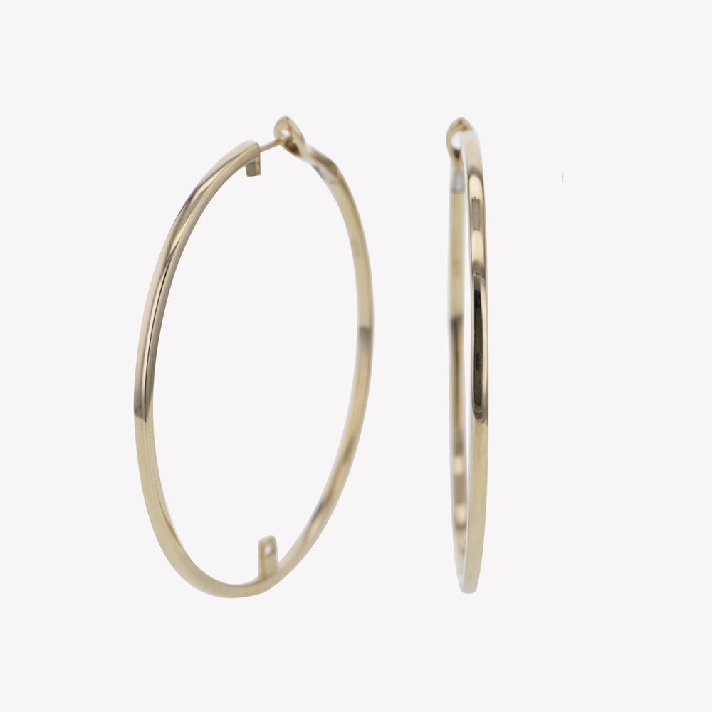 
                  
                    Yellow Gold Hoops with Round Cluster Add-on
                  
                
