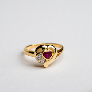 
                  
                    Ruby Vintage Heart Ring
                  
                