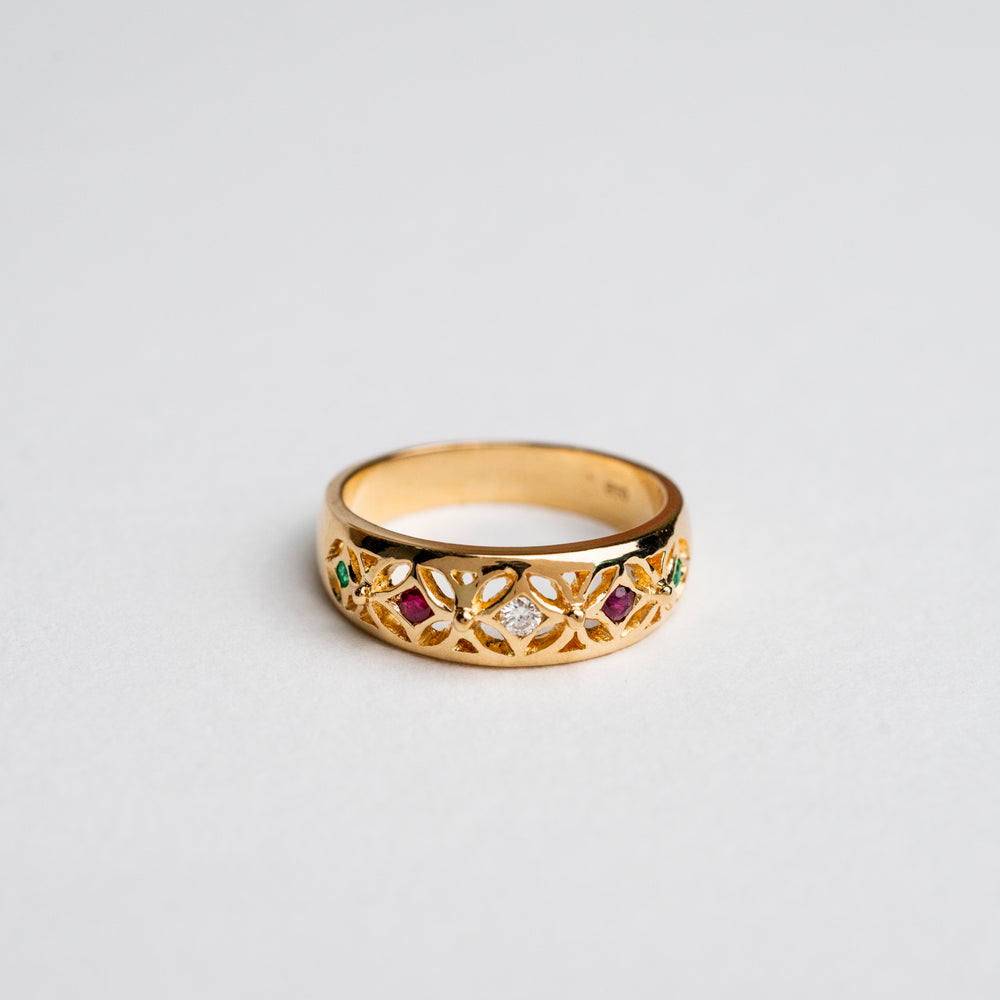 Crowned Vintage Ring