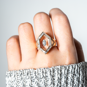 
                  
                    Floating Diamond Crystal Ring
                  
                