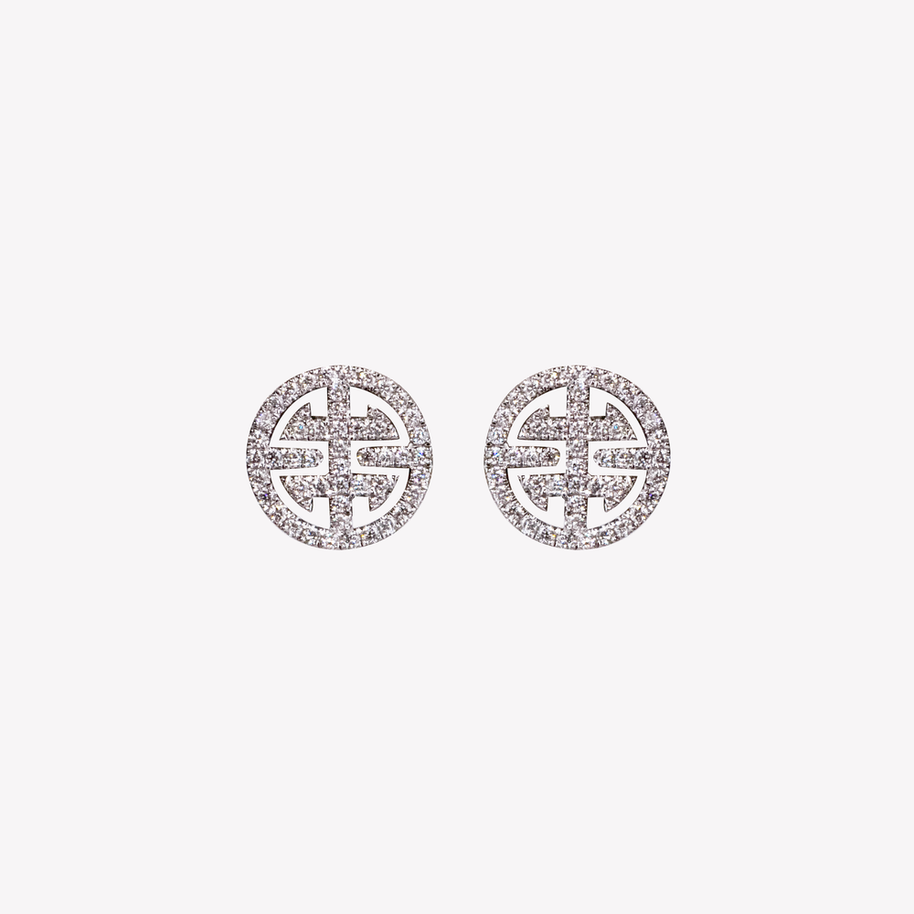 Lück (Limited Edition) White Gold Earrings With Diamonds