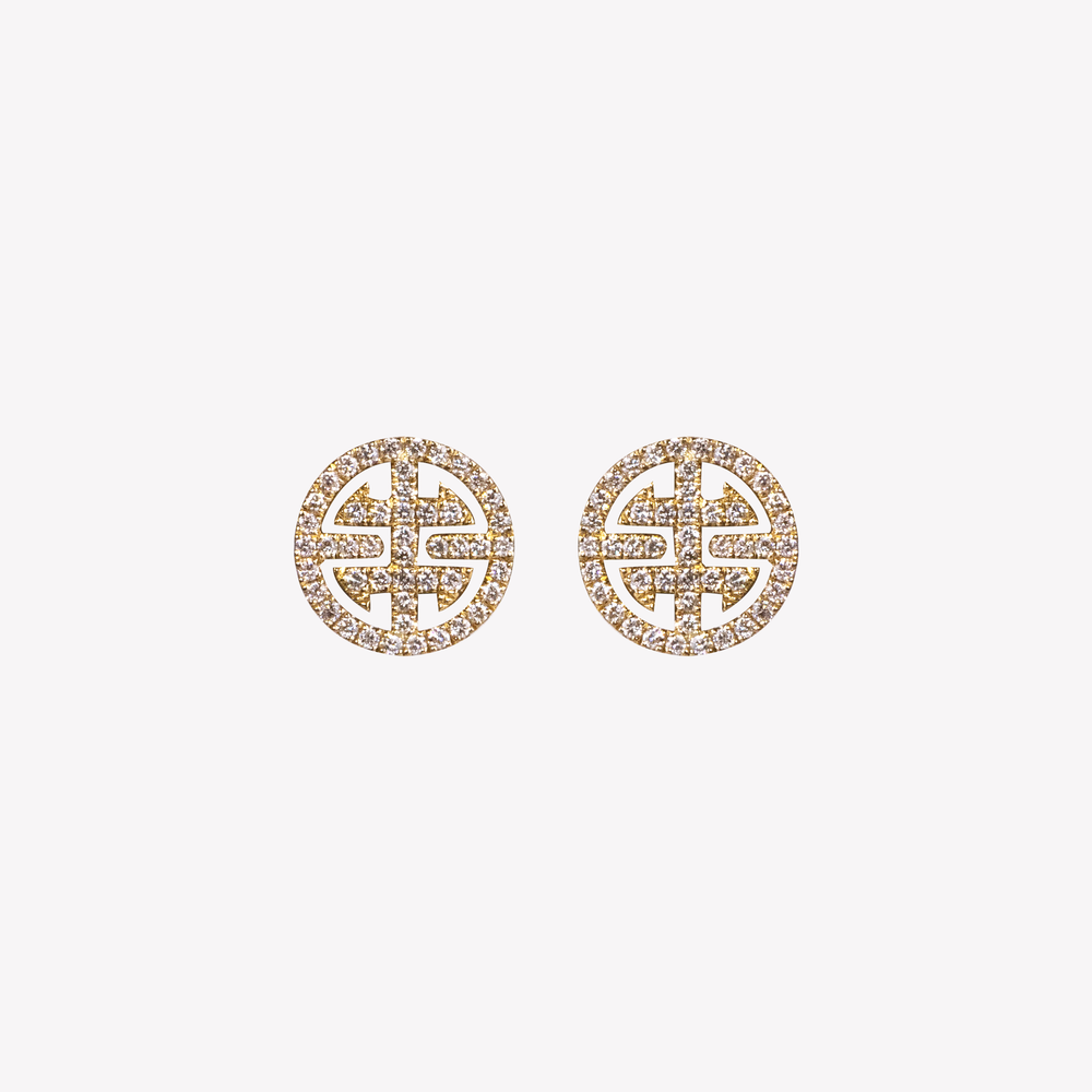 Lück (Limited Edition) Yellow Gold Earrings With Diamonds
