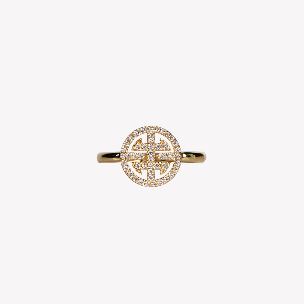 Lück (Limited Edition) Yellow Gold Ring With Diamonds
