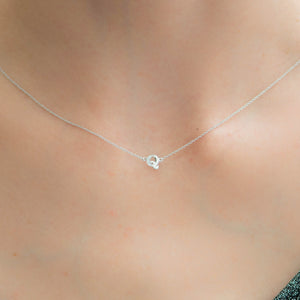 
                  
                    Letter Q Diamond Pendant With Chain in White Gold
                  
                