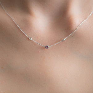 
                  
                    Amethyst Birthstone Necklace
                  
                