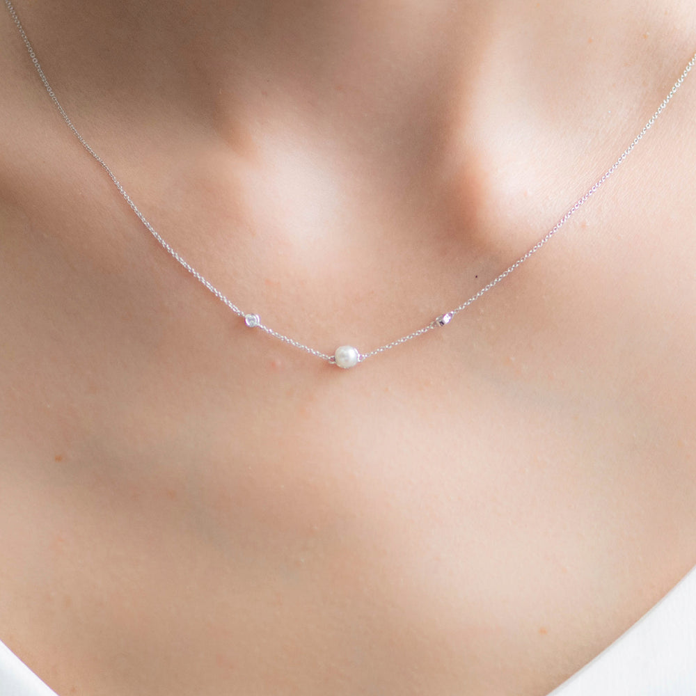 
                  
                    Cultured Pearl Birthstone Necklace
                  
                