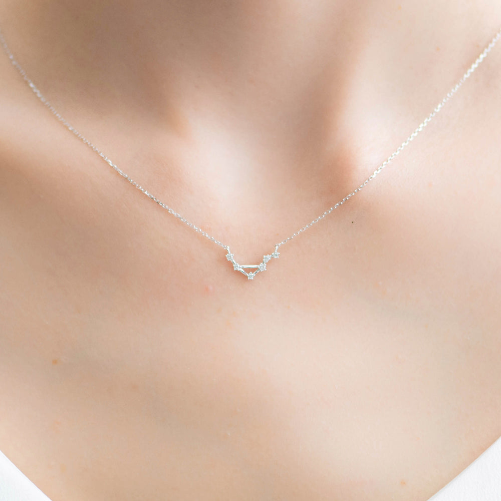 
                  
                    W/G Libra Diamond Pendant With Chain
                  
                