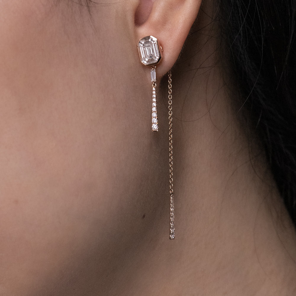 
                  
                    Rose Gold Emerald Studs with Drop Accessories
                  
                