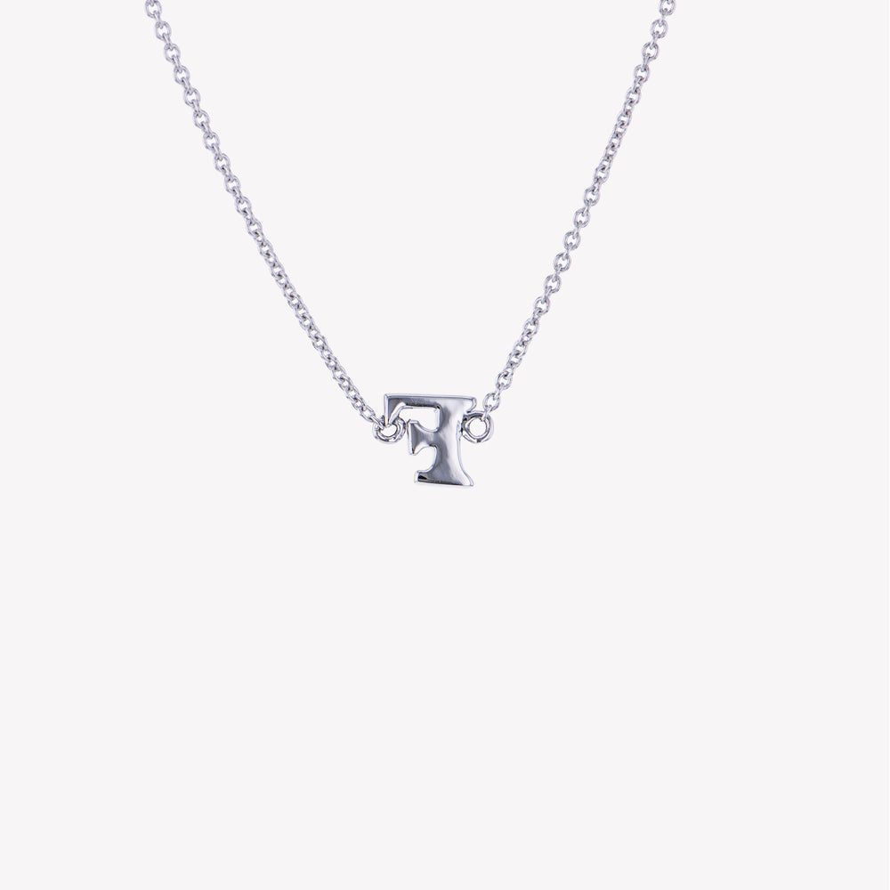 
                  
                    Letter F Diamond Pendant With Chain in White Gold
                  
                