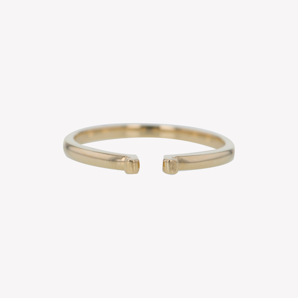 Yellow Gold Round Clip Band