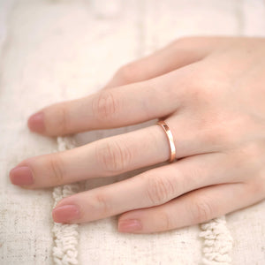 
                  
                    Dreams Come True By Jeraldine (MyBKK Shop) |  Rose Gold Stacking Ring Classic Band
                  
                