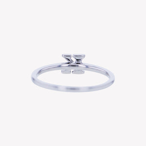 
                  
                    Letter K Diamond Ring in White Gold
                  
                