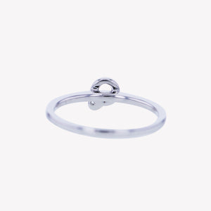 
                  
                    Letter Q Diamond Ring in White Gold
                  
                