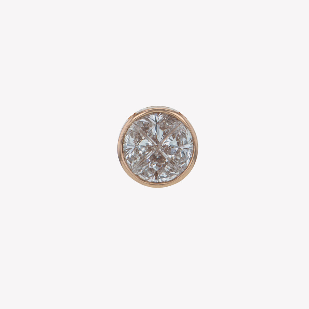 Detachable Rose Gold Round Head (Ring-to-Pendant)