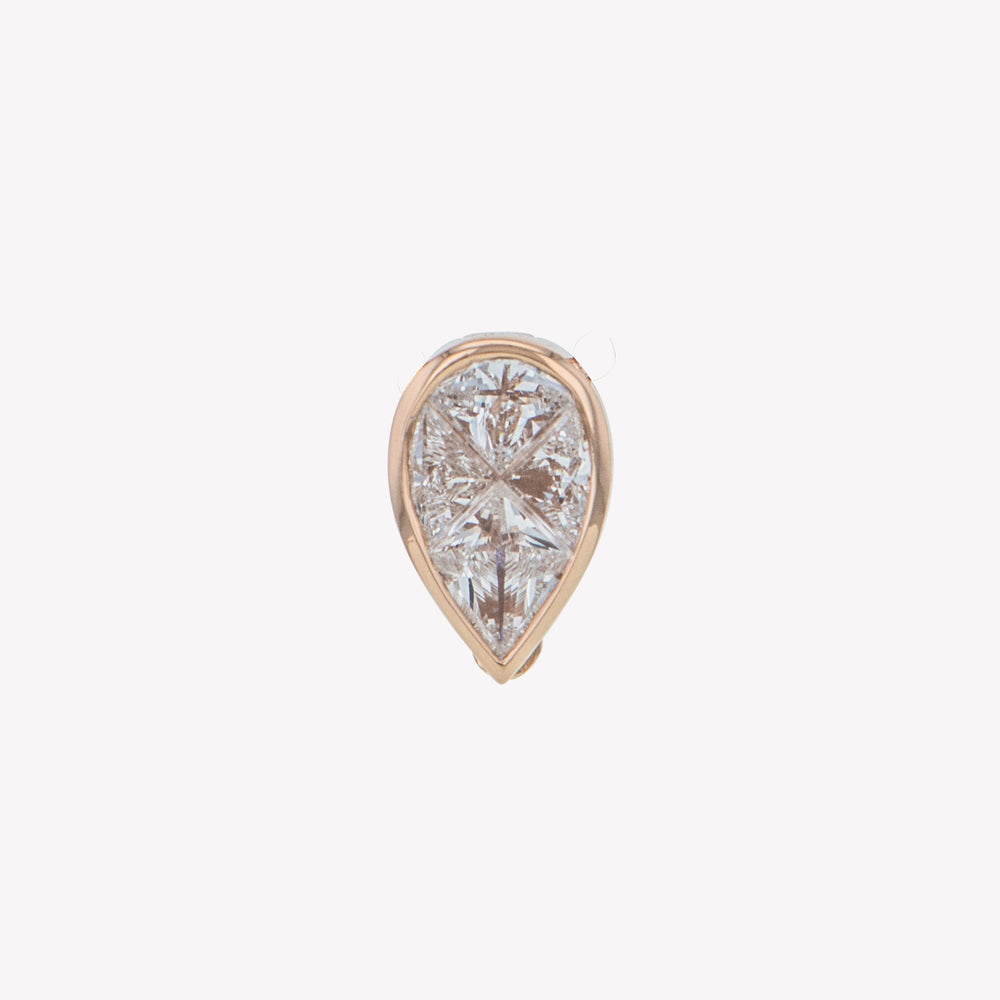 Detachable Rose Gold Pear Head (Ring-to-Pendant)