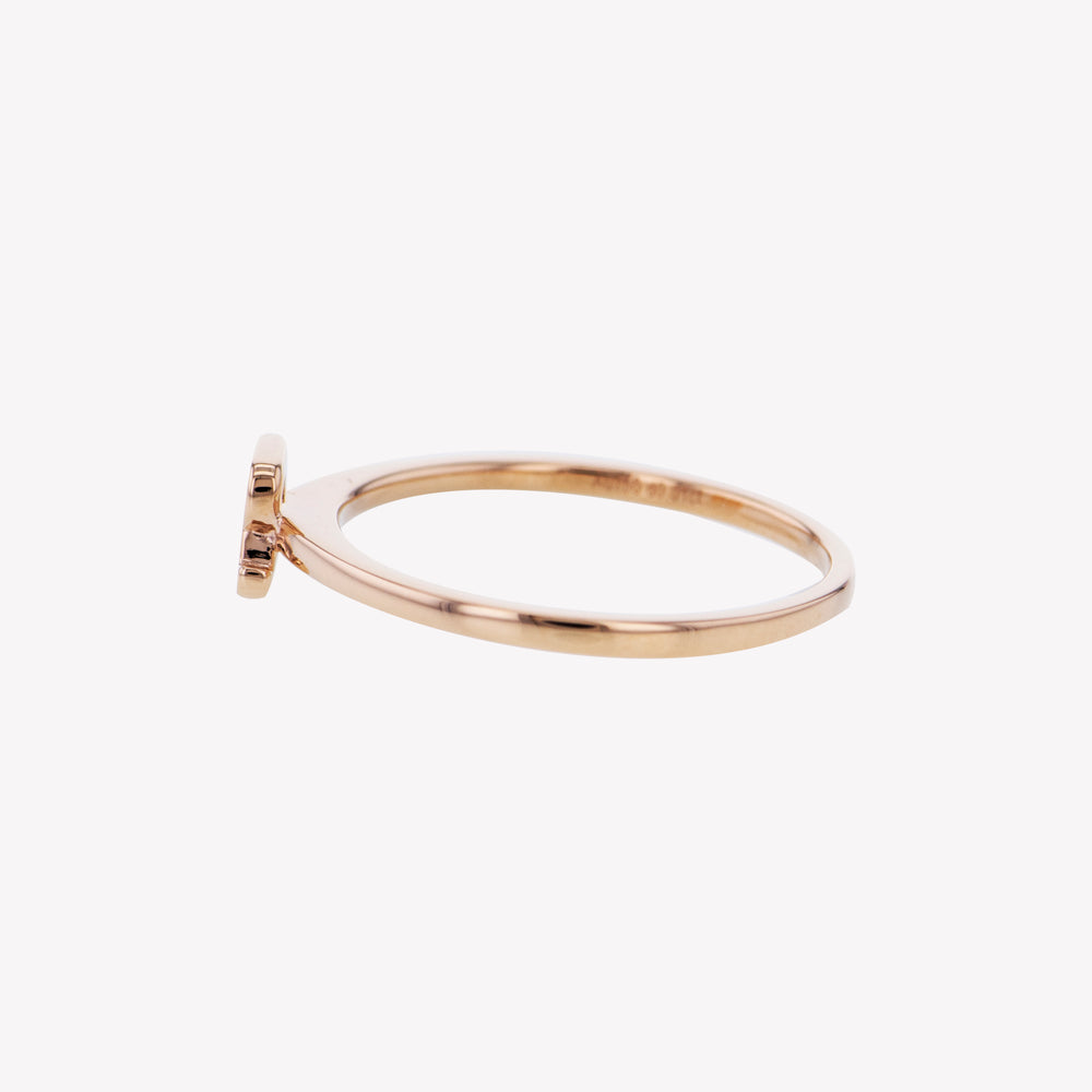 
                  
                    Letter R Diamond Ring in Rose Gold
                  
                