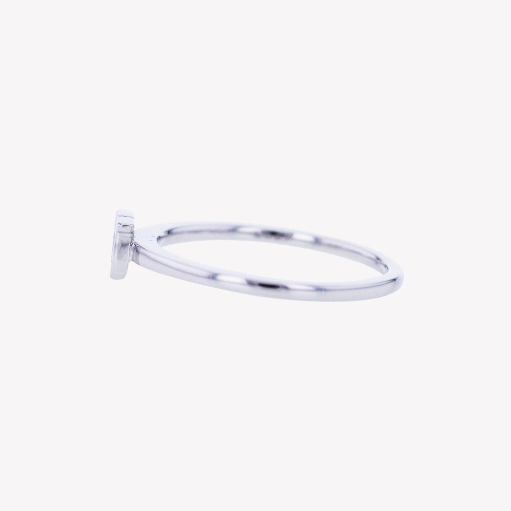 
                  
                    Letter U Diamond Ring in White Gold
                  
                