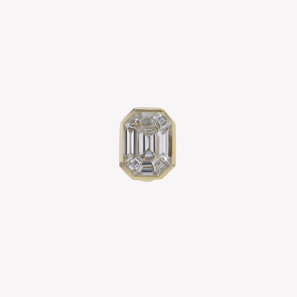 
                  
                    Detachable Yellow Gold Emerald Head with Round Band
                  
                