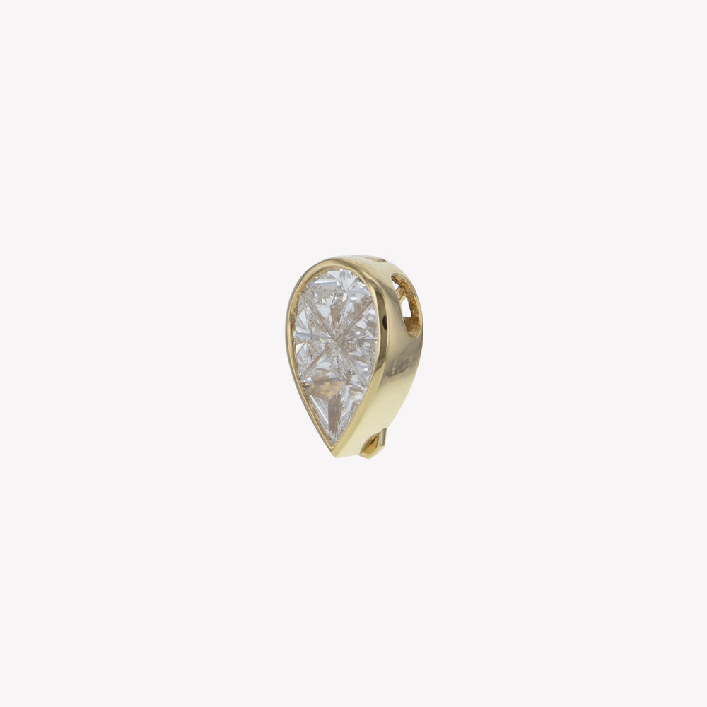 
                  
                    Detachable Yellow Gold Pear Head with Round Band
                  
                