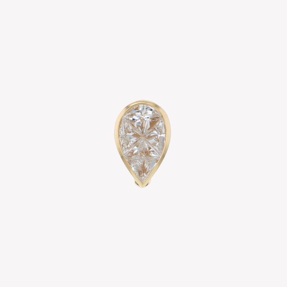 Detachable Yellow Gold Pear Head (Ring-to-Pendant)