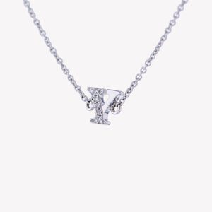 
                  
                    Letter Y Diamond Pendant With Chain in White Gold
                  
                