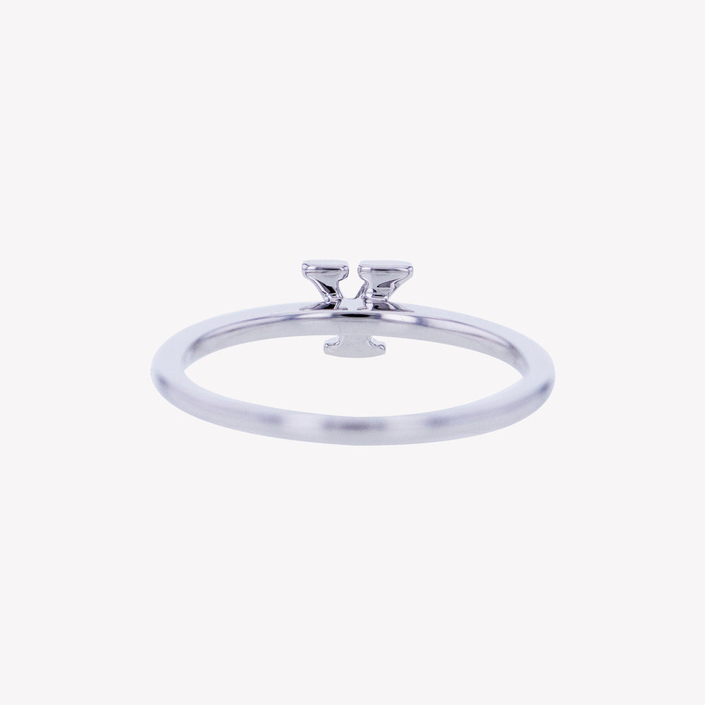 
                  
                    Letter Y Diamond Ring in White Gold
                  
                