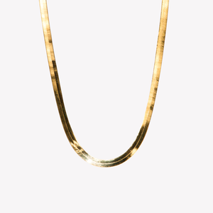 
                  
                    Yellow Gold Herringbone Necklace
                  
                