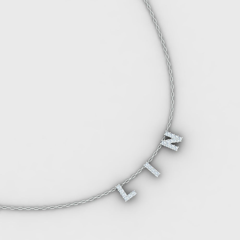 White Gold Hope Necklace With Diamonds